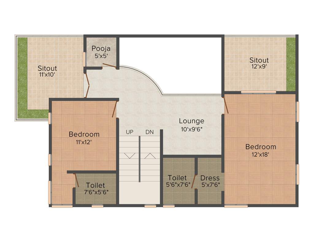 Giridhari Villa Onyx (3BHK+3T (3,000 sq ft) + Pooja Room 3000 sq ft)