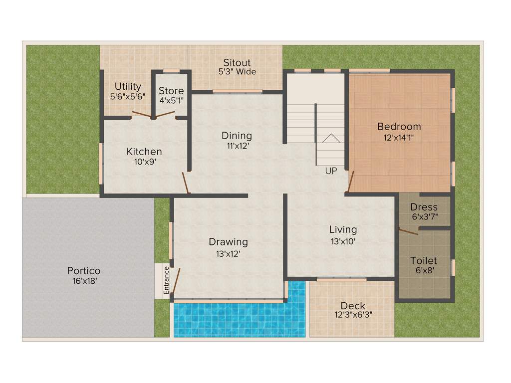 Giridhari Villa Onyx (3BHK+3T (2,920 sq ft) + Pooja Room 2920 sq ft)