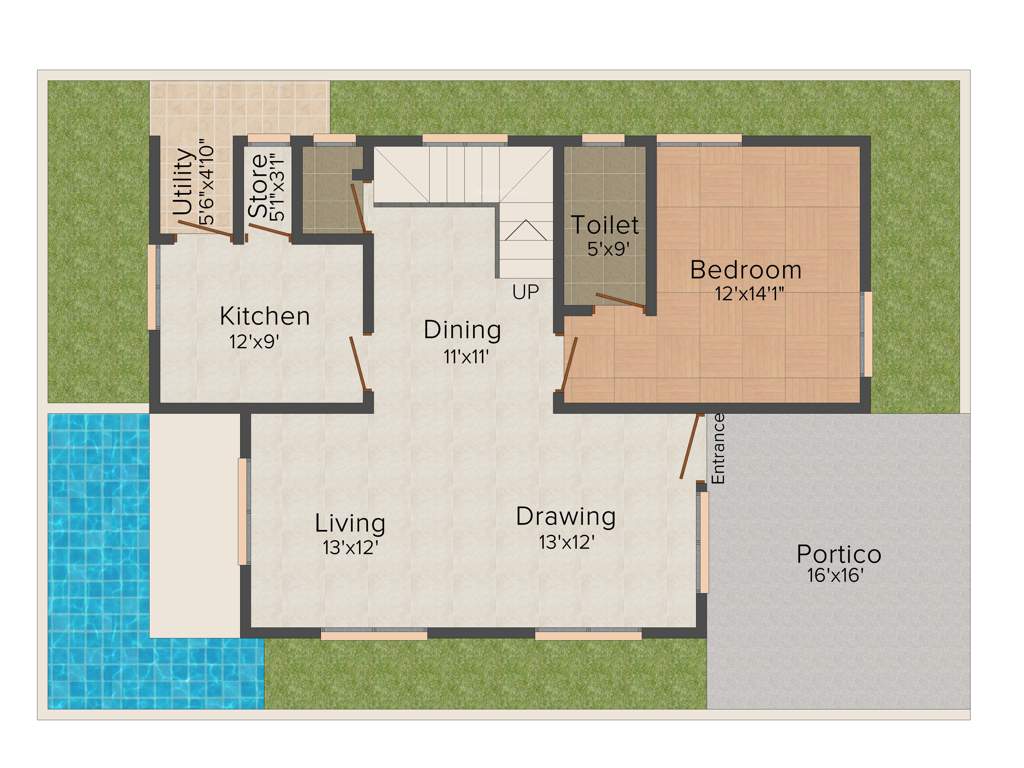 Giridhari Villa Onyx (3BHK+4T (3,030 sq ft) + Pooja Room 3030 sq ft)