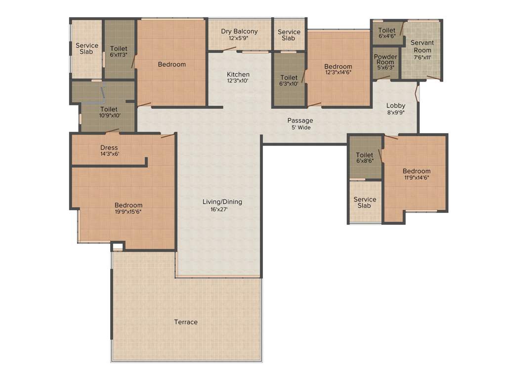 Marvel Bounty II (4BHK+5T (4,000 sq ft) 4000 sq ft)