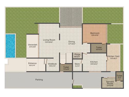 Gala Villa Aqua (4BHK+6T (3,420 sq ft) 3420 sq ft) Gala Villa Aqua (4BHK+6T (3,420 sq ft) 3420 sq ft)