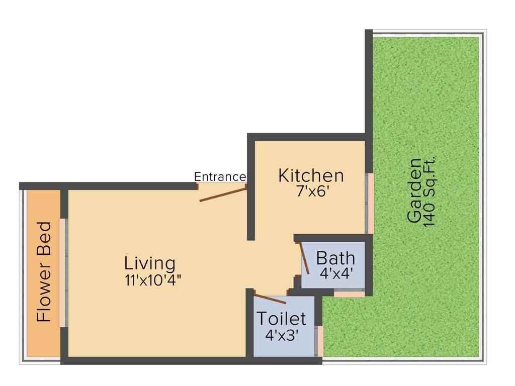 Sambhav Bal Ganesh (1BHK+1T (495 sq ft) 495 sq ft)