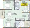 Mahaveer Fair Oaks (2BHK+2T (1,285 sq ft) 1285 sq ft)