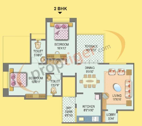 Shree Bal Kapil Upavan (2BHK+2T (1,100 sq ft) 1100 sq ft)