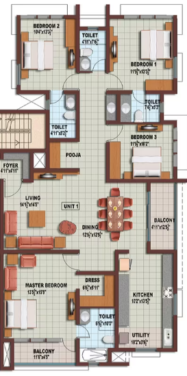  tulips Floor Plan Floor Plan
