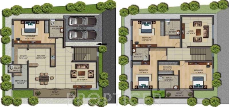 Residency Ananya (4BHK+4T (3,650 sq ft)   Servant Room 3650 sq ft)