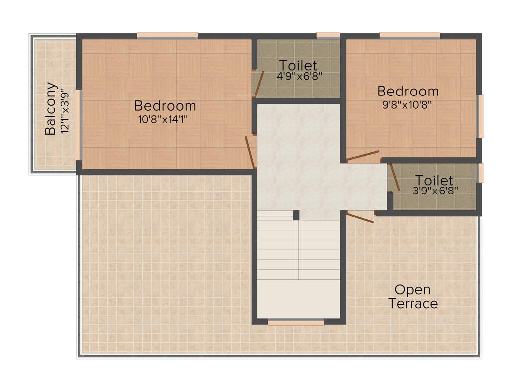 Shreeji Vrindavan Garden (3BHK+3T (1,424 sq ft) 1424 sq ft)