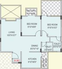Veddant Ganesh Shrishti (2BHK+2T (967 sq ft) 967 sq ft) Veddant Ganesh Shrishti (2BHK+2T (967 sq ft) 967 sq ft)