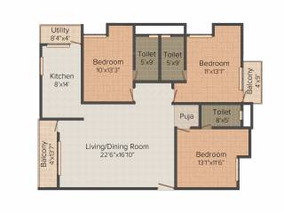 Star Star Grandeur (3BHK+3T (1,711 sq ft) 1711 sq ft) Star Star Grandeur (3BHK+3T (1,711 sq ft) 1711 sq ft)