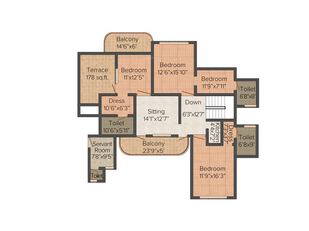 Forte The Olive Spire (4BHK+4T (5,520 sq ft) 5520 sq ft)