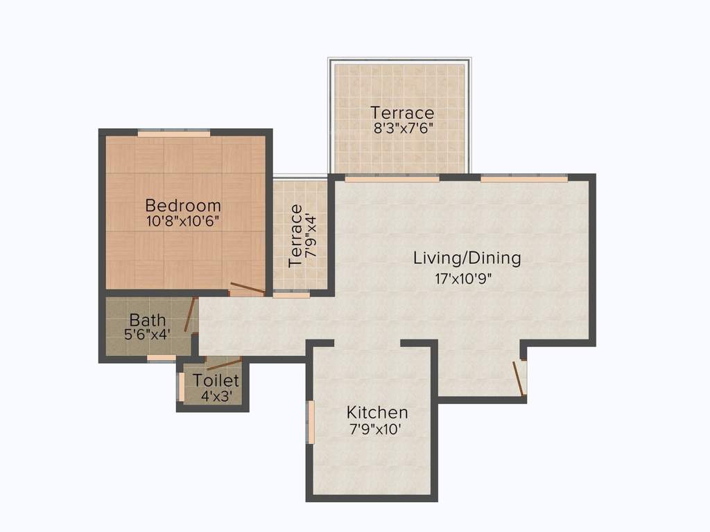 Sonigara Laurel (1BHK+1T (725 sq ft) 725 sq ft)