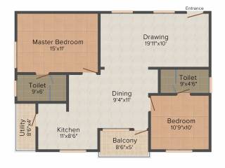 Pegasus Soorya Splendor (2BHK+2T (1,280 sq ft) 1280 sq ft) Pegasus Soorya Splendor (2BHK+2T (1,280 sq ft) 1280 sq ft)
