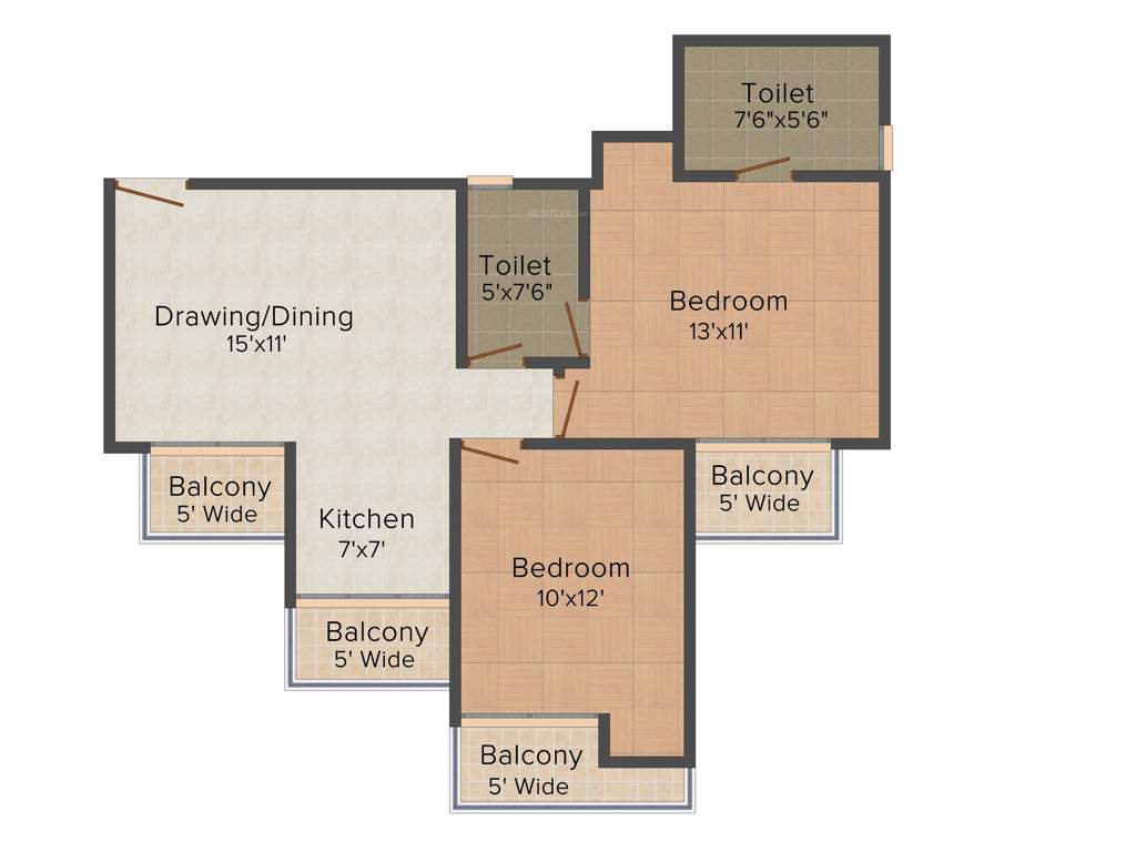 Mangalya Ophira (2BHK+2T (1,025 sq ft) 1025 sq ft)