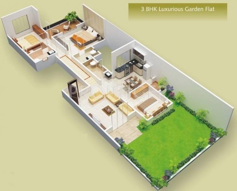 Ranjeet S S Tanishque Garden (3BHK+3T (1,755 sq ft) 1755 sq ft)