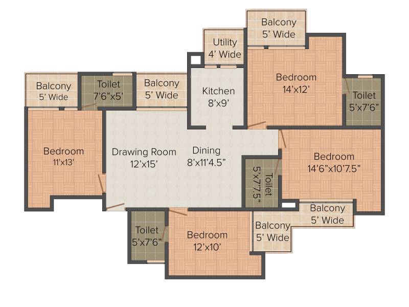 Krishna Aprameya Residency (4BHK+4T (1,890 sq ft) 1890 sq ft)