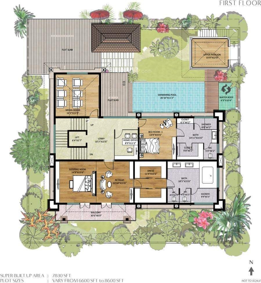 Balinese Style House Floor Plans   Sharan Floor Plan First Floor Plan 892159 