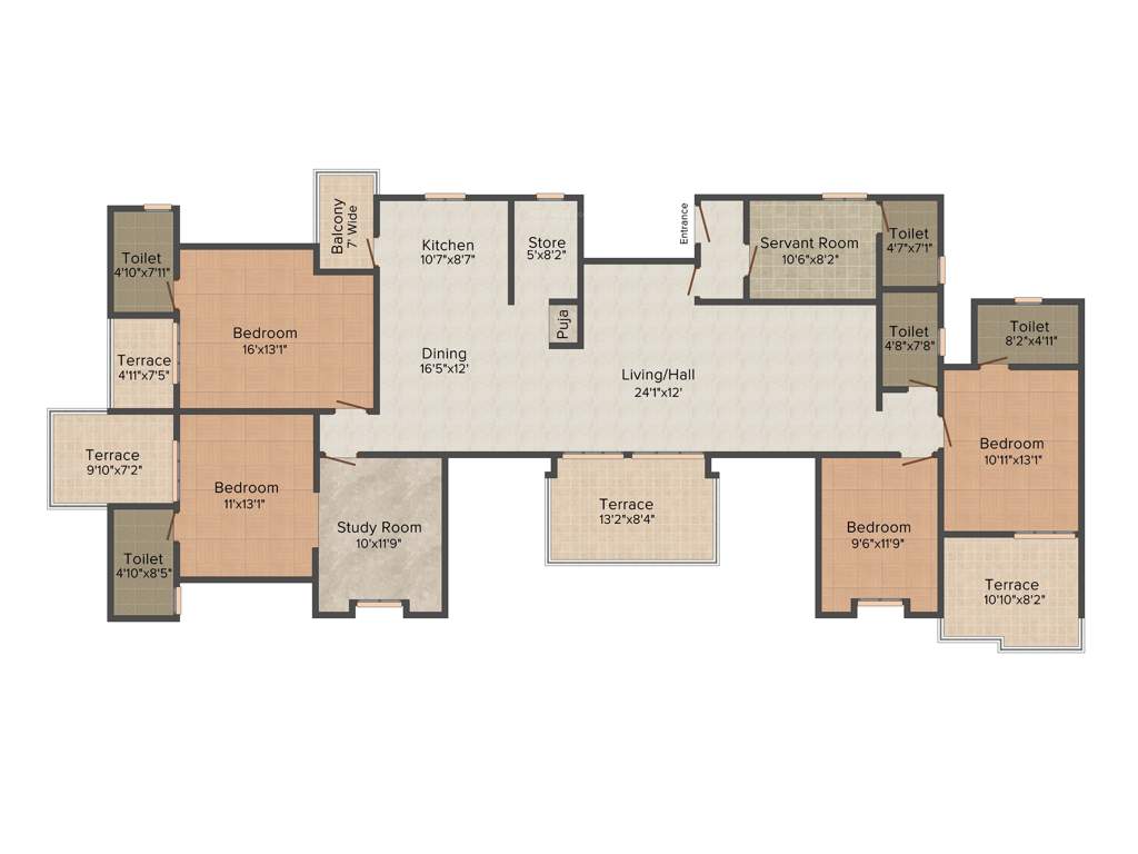 Rachana Yuthika (4BHK+4T (1,591 sq ft) + Study Room 1591 sq ft)