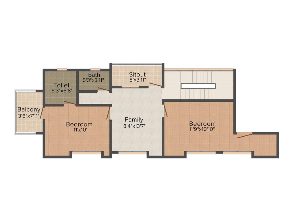 RB Silver Homes (3BHK+3T (1,431 sq ft) 1431 sq ft)