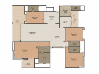 Clover Delta Empress (4BHK+5T (3,719 sq ft) + Servant Room 3719 sq ft)
