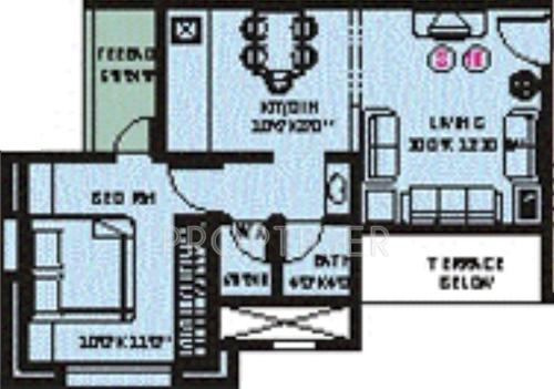 Salunkhe Eshaan (1BHK+1T (495 sq ft) 495 sq ft)