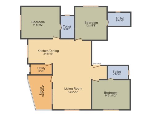 Salunkhe Sharad Vaibhav (3BHK+3T (1,625 sq ft) 1625 sq ft) Salunkhe Sharad Vaibhav (3BHK+3T (1,625 sq ft) 1625 sq ft)