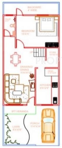  singapore township phase i villa Floor Plan Ground Floor Plan