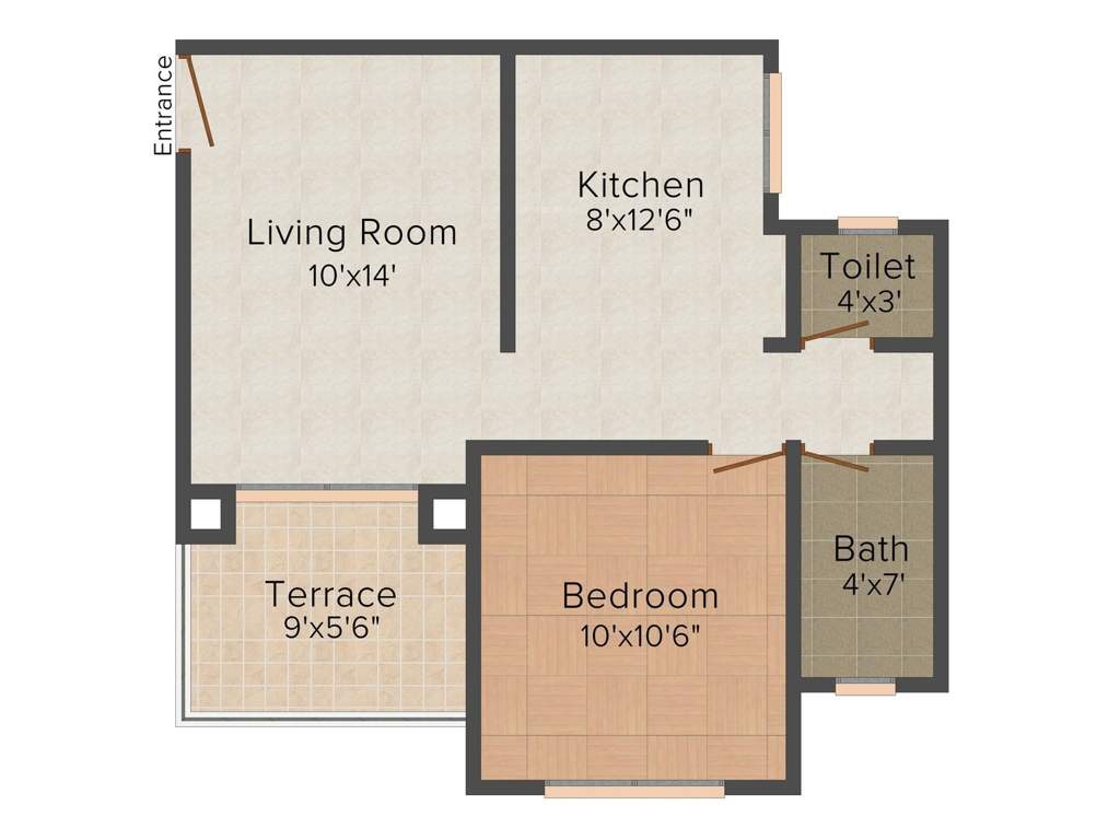 Anandtara Sayajiraje Avenue (1BHK+1T (600 sq ft) 600 sq ft)