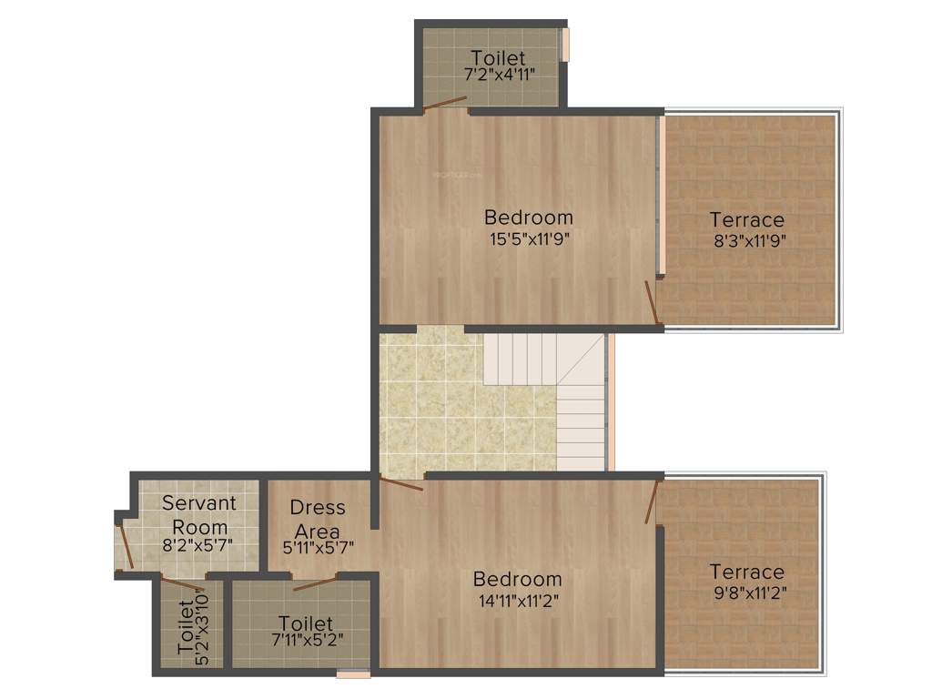 Applewoods Sorrel (4BHK+4T (1,690 sq ft) + Servant Room 1690 sq ft)