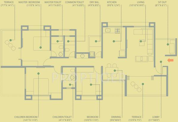 Siddhashila Aabha (3BHK+3T (1,684 sq ft) 1684 sq ft) Siddhashila Aabha (3BHK+3T (1,684 sq ft) 1684 sq ft)
