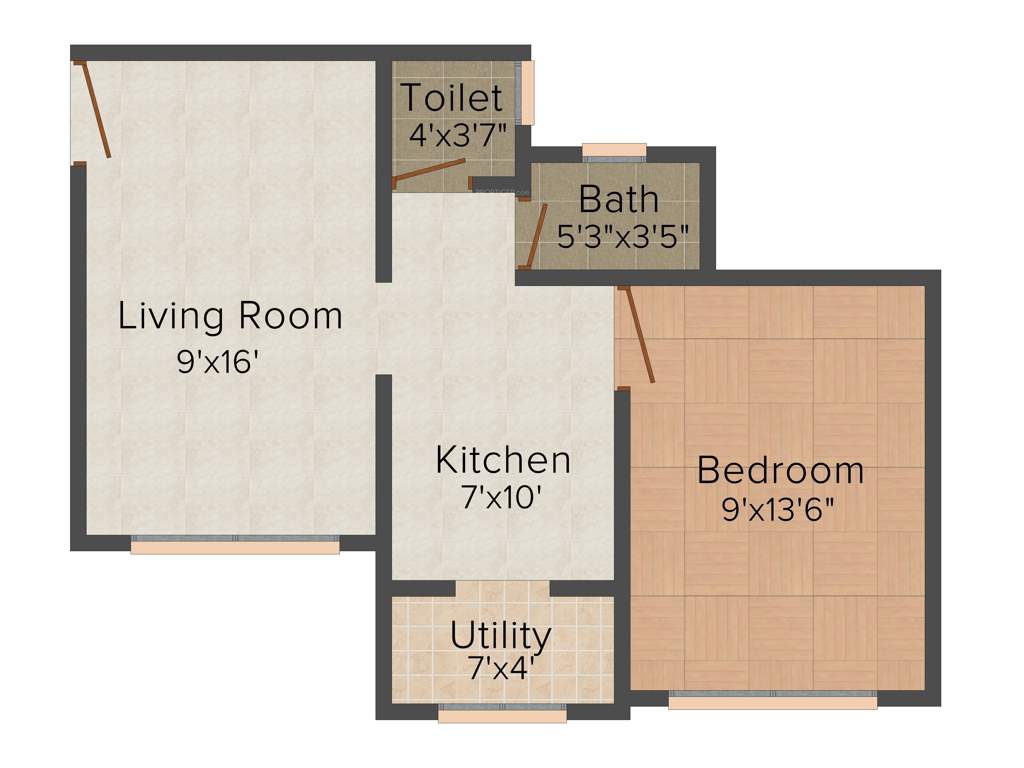 Venkatesh Oxy Ultima (1BHK+1T (657 sq ft) 657 sq ft)
