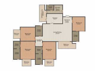 Vatika Tranquil Heights (4BHK+5T (2,650 sq ft) + Study Room 2650 sq ft)