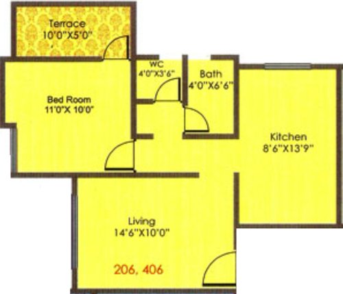 Akshay Silver Dreams (1BHK+1T (641 sq ft) 641 sq ft)