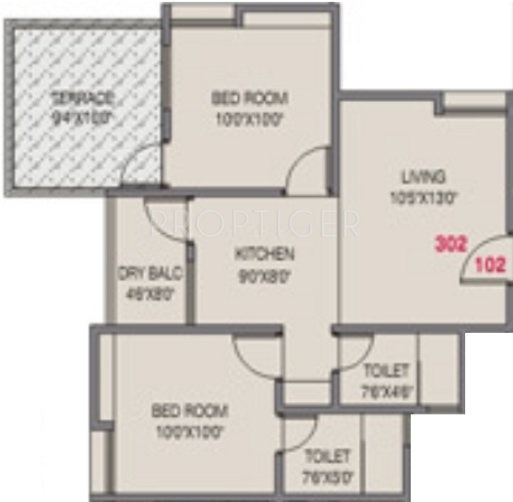 Unecha Sai Srushti (2BHK+2T (755 sq ft) 755 sq ft) Unecha Sai Srushti (2BHK+2T (755 sq ft) 755 sq ft)