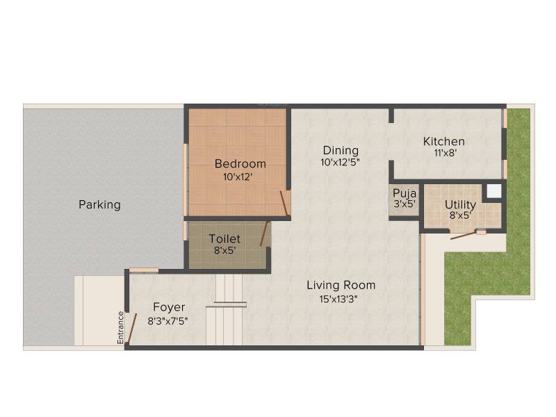 Mantri Courtyard (4BHK+4T (3,495 sq ft) + Servant Room 3495 sq ft)
