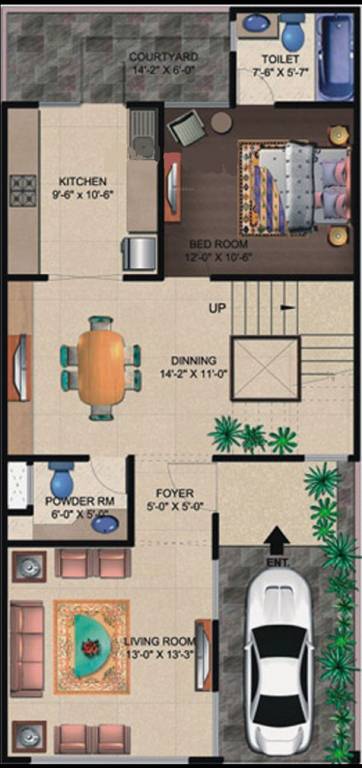 czar villas Floor Plan Ground Floor Plan