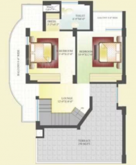 Upper Level Duplex Plan heights-iii Floor Plan Upper Level Duplex Plan
