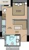  Maya Garden City (1BHK+1T (610 sq ft) 610 sq ft)