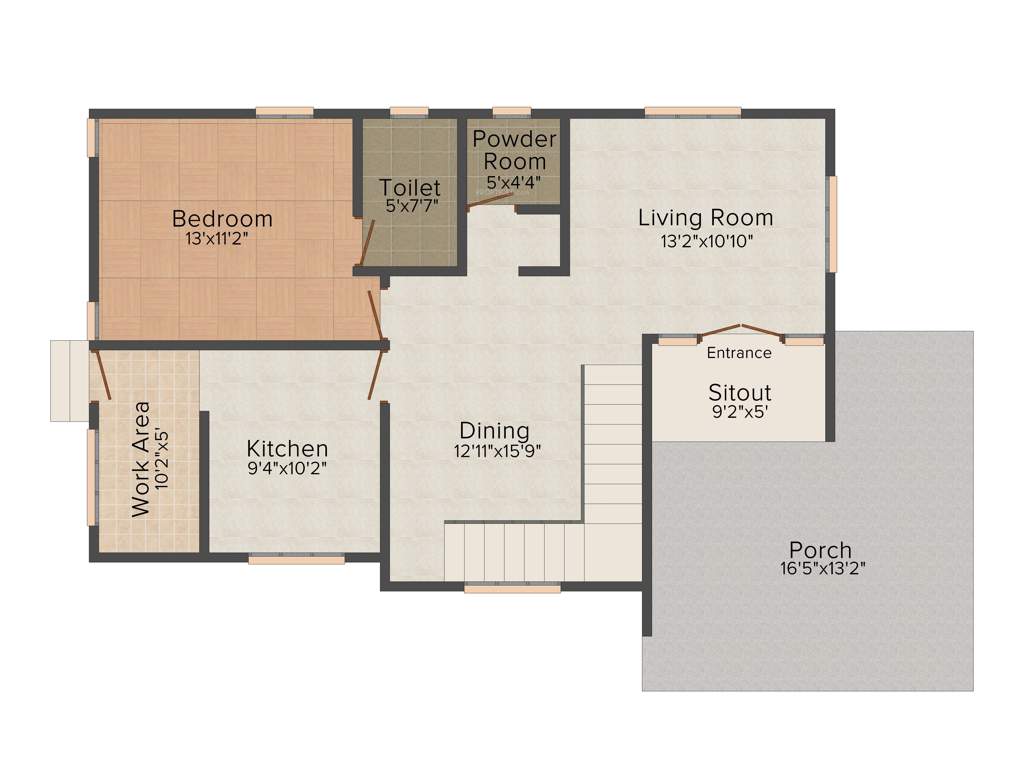 National Merry Land Villas (3BHK+3T (1,808 sq ft) 1808 sq ft)
