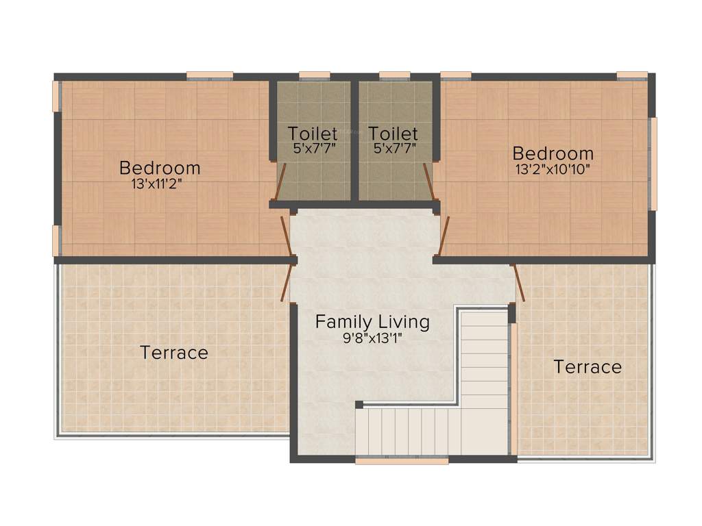 National Merry Land Villas (3BHK+3T (1,808 sq ft) 1808 sq ft)