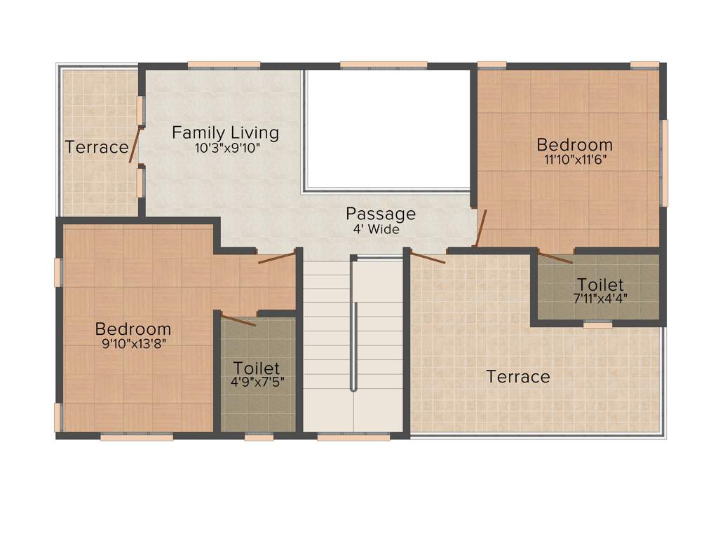 National Merry Land Villas (3BHK+3T (1,901 sq ft) 1901 sq ft)