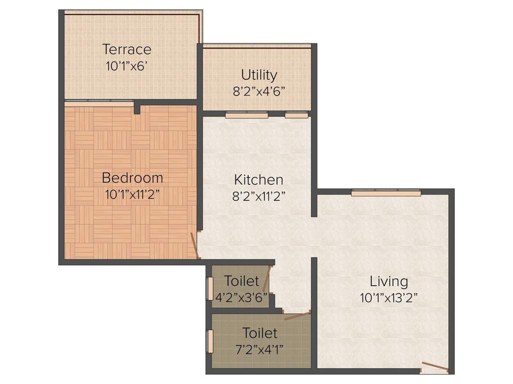 Maple Aapla Ghar Kirkatwadi (1BHK+1T (659 sq ft) 659 sq ft)