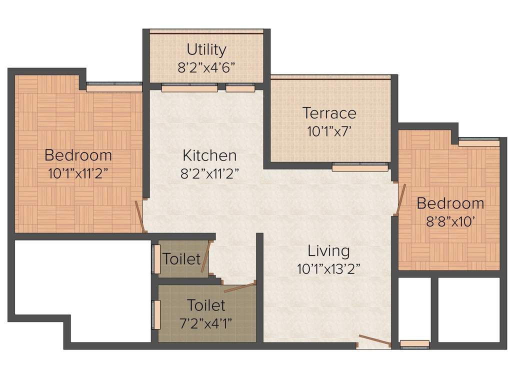 Maple Aapla Ghar Kirkatwadi (2BHK+2T (787 sq ft) 787 sq ft)