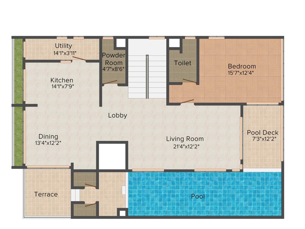 Olympia Reflection Villas (4BHK+5T (5,342 sq ft) 5342 sq ft)