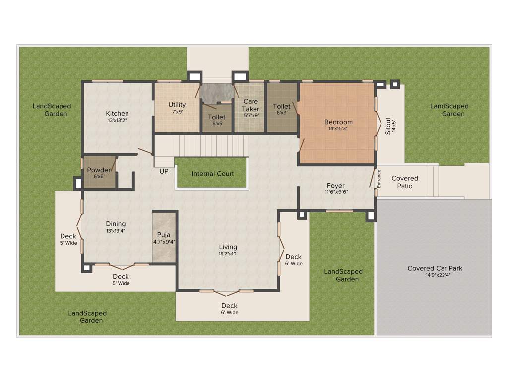 Prestige Silver Springs (4BHK+4T (6,023 sq ft) + Study Room 6023 sq ft)