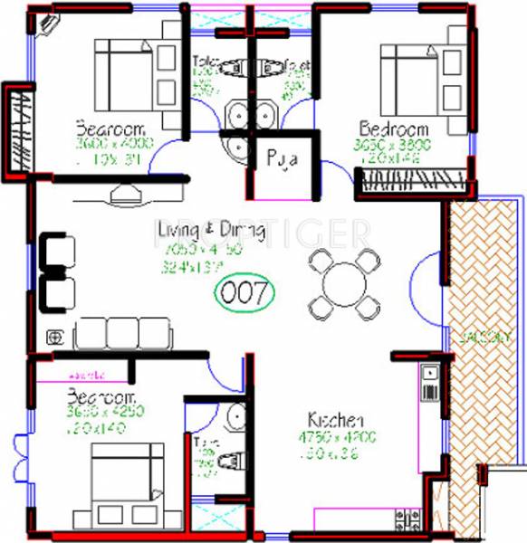 Narayan Raghuram Regency (3BHK+3T (1,733 sq ft) 1733 sq ft) Narayan Raghuram Regency (3BHK+3T (1,733 sq ft) 1733 sq ft)
