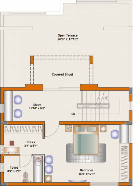 Sreenidhi Realtors Jeevanadi Sanskar (4BHK+5T (2,553 sq ft)   Study Room 2553 sq ft)