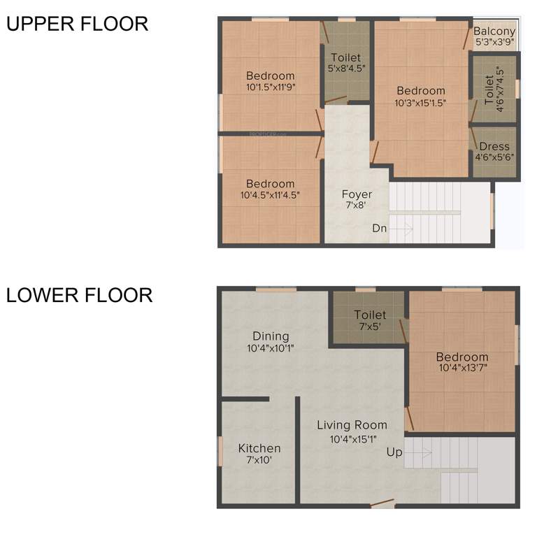 Anmol Casurina (4BHK+3T (1,756 sq ft) 1756 sq ft)
