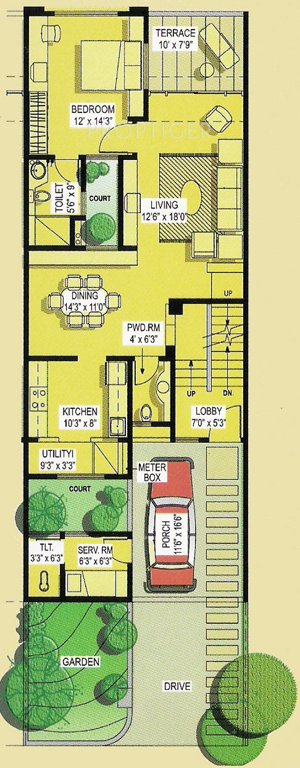 Purple Cloud 9 (4BHK+4T (4,100 sq ft)   Servant Room 4100 sq ft)