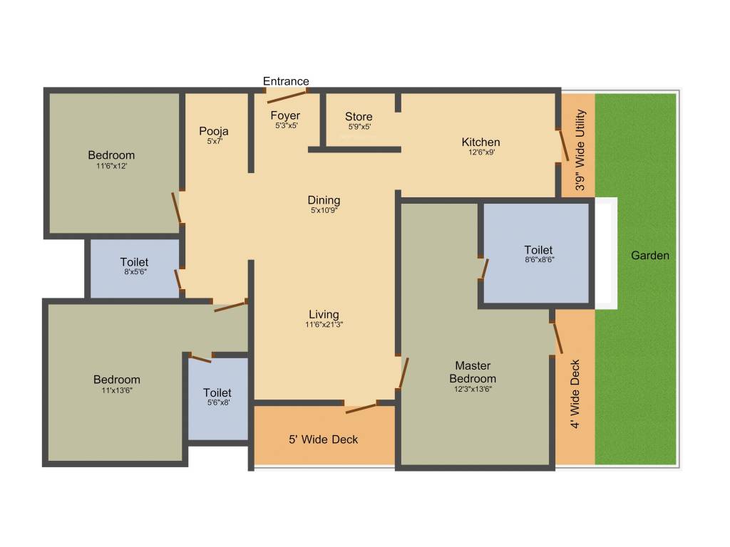 Lodha Athena (3BHK+3T (2,018 sq ft)   Pooja Room 2018 sq ft)