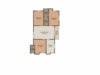 Guru Sri Ram (3BHK+3T (1,120 sq ft) 1120 sq ft)